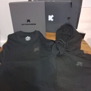 Ultrahuman Clothing Hoodie And Tshirt Set Unisex Sz Med/Lrg new In Box